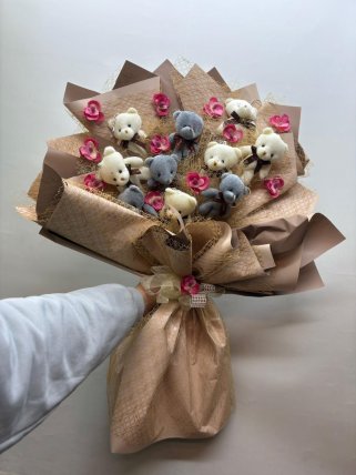 Sevimli Ayıcık Buketi