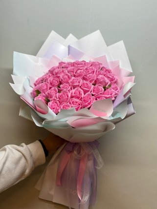 Pembe Düşler Yapay Gül Buketi