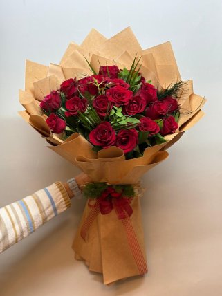 Lüks Kırmızı Gül Buketi