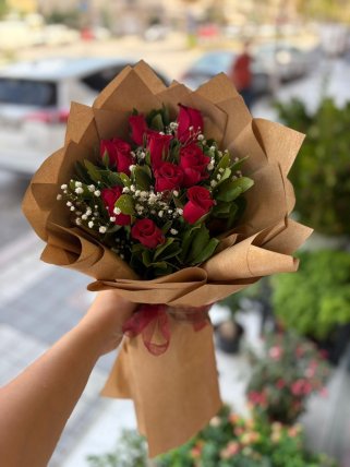 KESE KAĞITLI GÜL BUKETİ