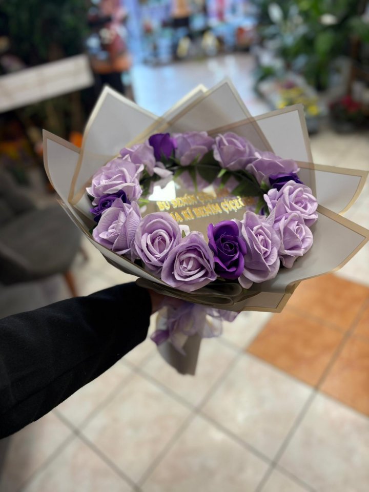 AYNALI BUKET MOR LİLA