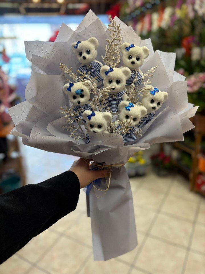 AYICIK BUKETİ MAVİ 