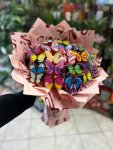 Çiçekçi - RENGARENK KELEBEK BUKETİ
